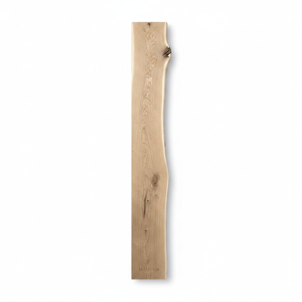 Étagère murale en chêne massif — 150,4 × 23,5–18,4 × 2 cm, Enlèvement ou Envoi, Neuf