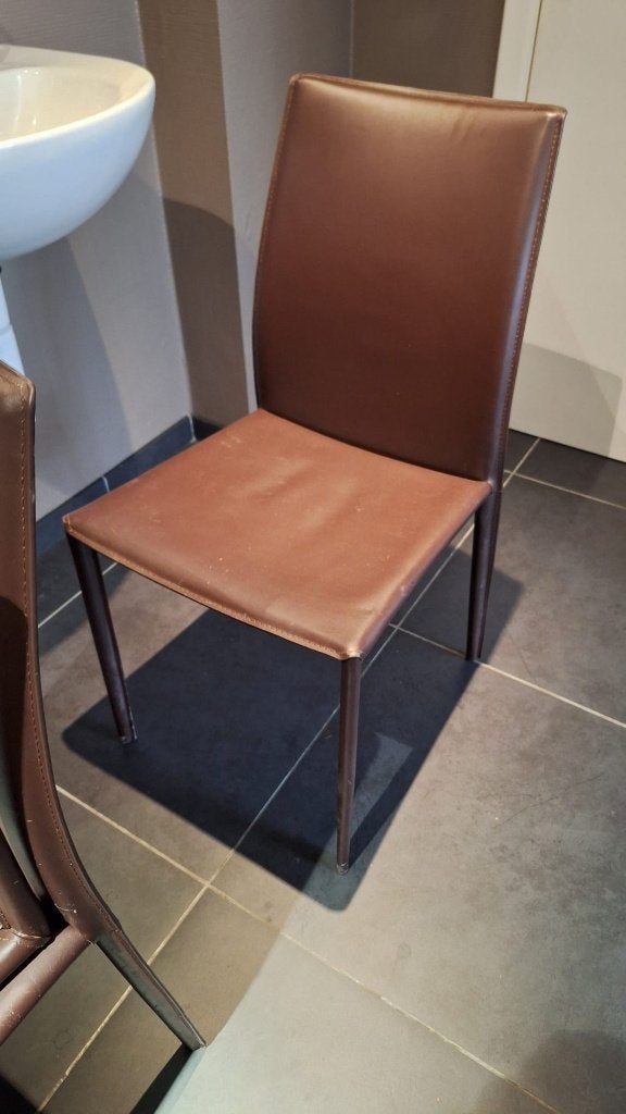 Comfortabele horeca stoelen / eetkamerstoelen, Huis en Inrichting, Stoelen, Ophalen, Gebruikt, Bruin, Modern-Industrieel