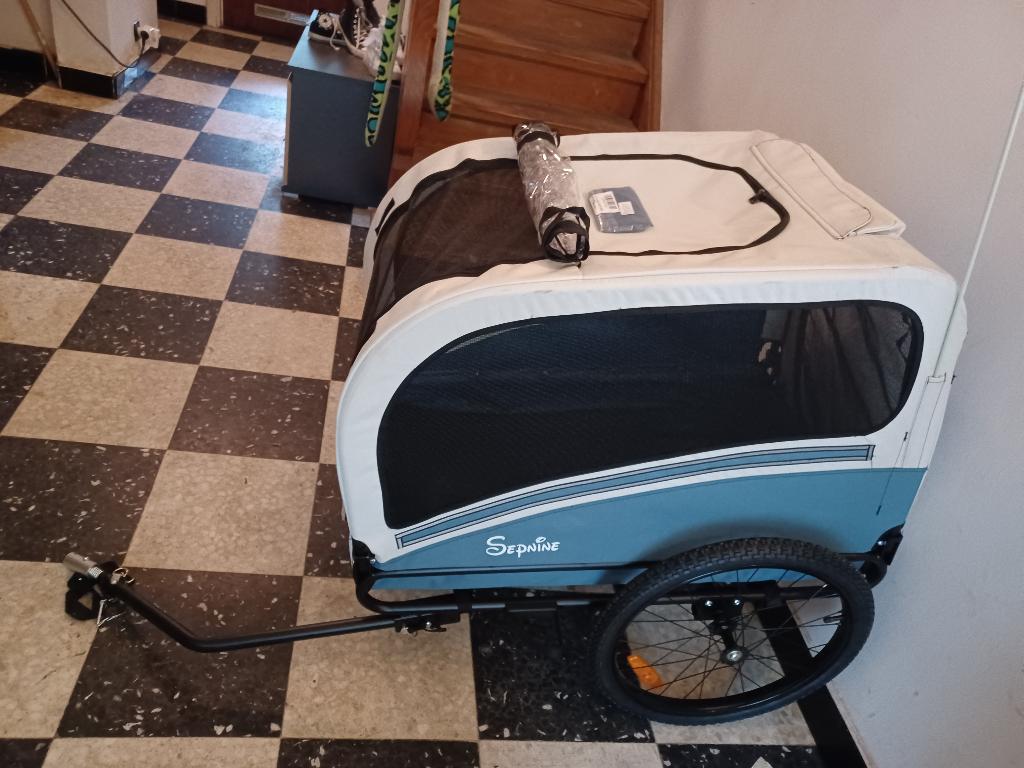 Hondenkar en buggy voor fiets, opvouwbaar, tot 50 kg, Fietsen en Brommers, Fietsaccessoires | Aanhangwagens en Karren, Ophalen