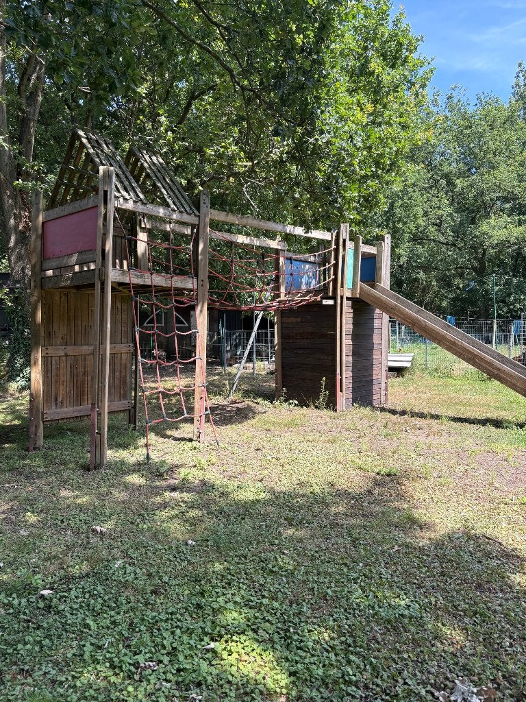 Houten speeltuin, Ophalen, Gebruikt, Klimwand