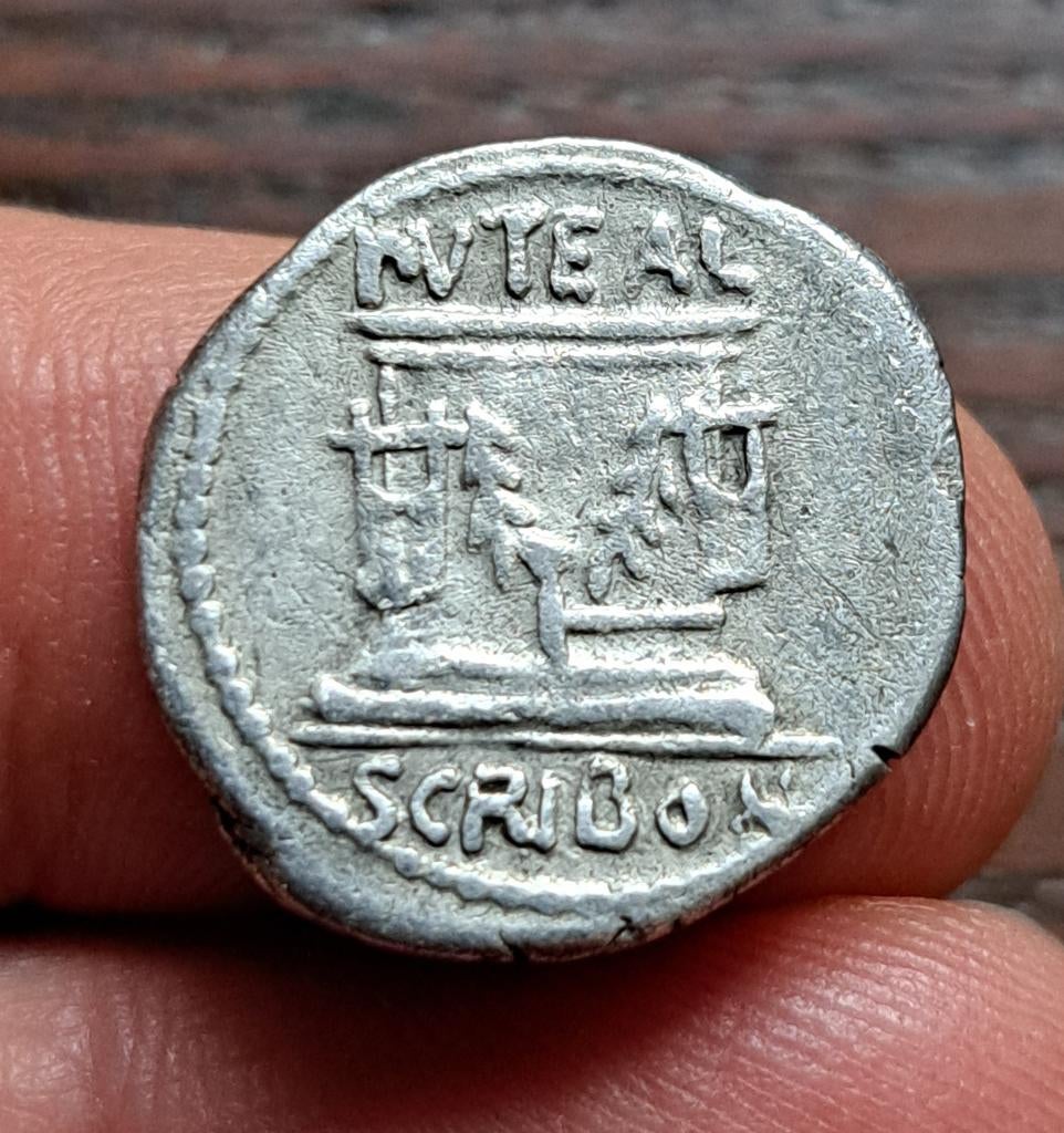 Romeinse Republiek - familie Scribonia, Ophalen of Verzenden, Overige landen, Losse munt, Zilver