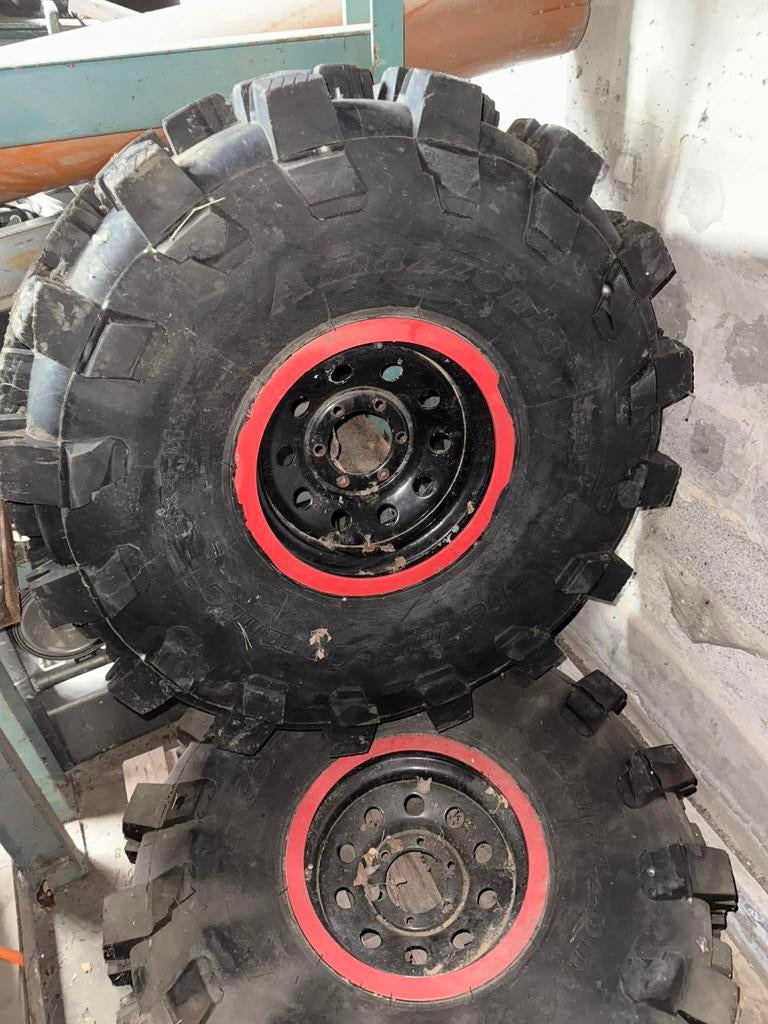 6 Amazonias 40ers op Beadlocks Patrol steek, Auto-onderdelen, Ophalen, Banden en Velgen
