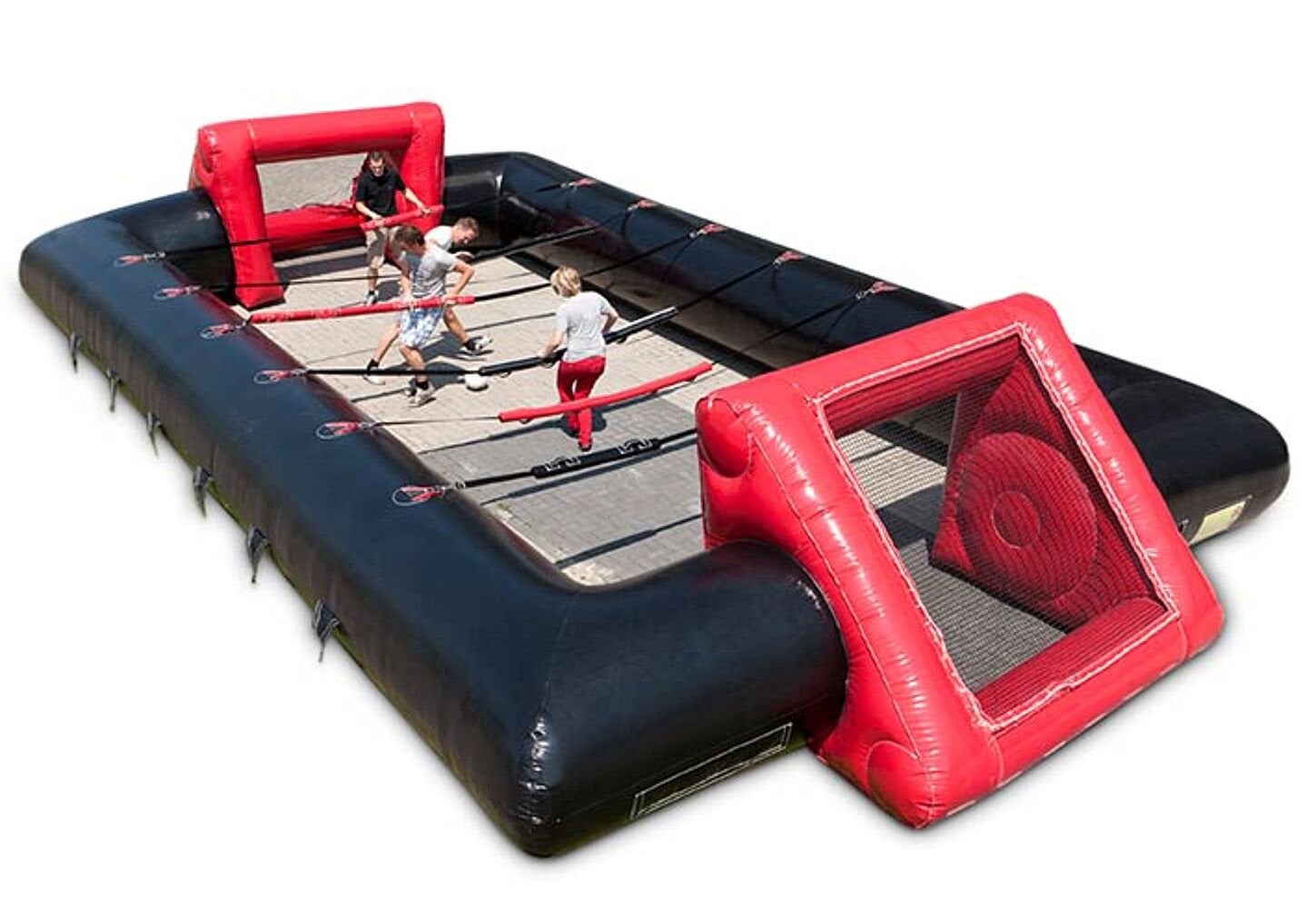 Springkasteel Levend tafelvoetbal te koop, Ophalen, Gebruikt