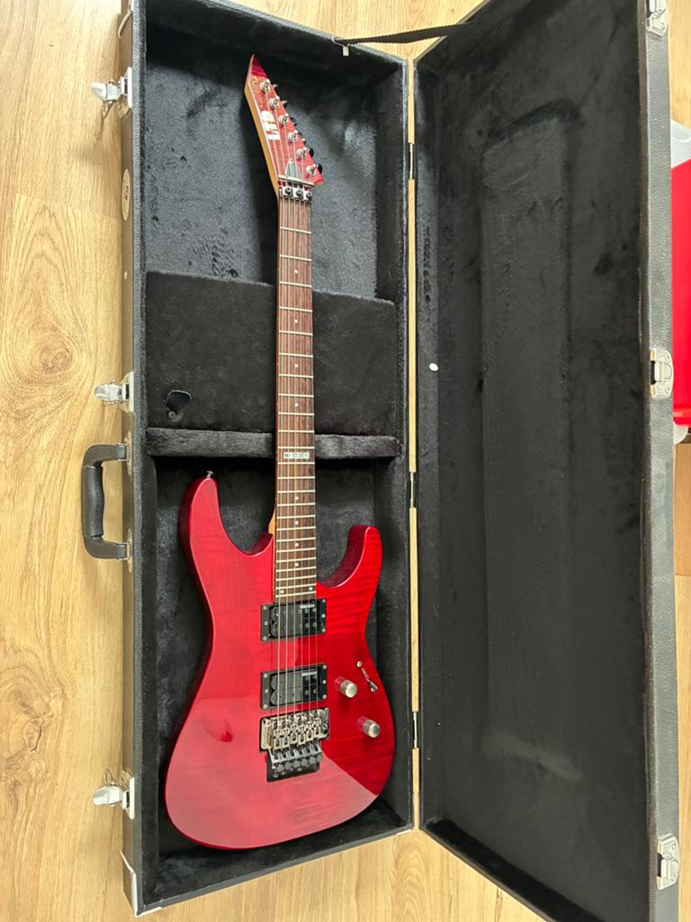 Elektrische gitaar ESP LTD M-100FM, Musique & Instruments, Instruments à corde | Guitares | Électriques, Enlèvement, Comme neuf
