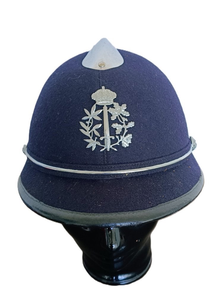 CASQUE de police belge vintage original, Enlèvement ou Envoi