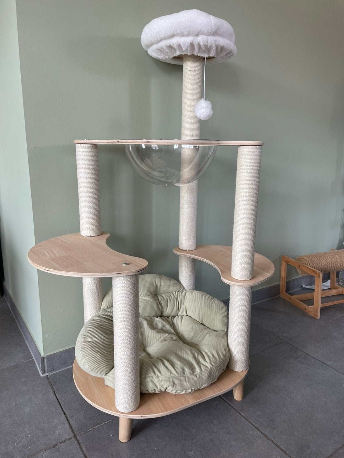 Design Kattenkrabpaal van Massief Multiplexhout, Ophalen of Verzenden, Zo goed als nieuw