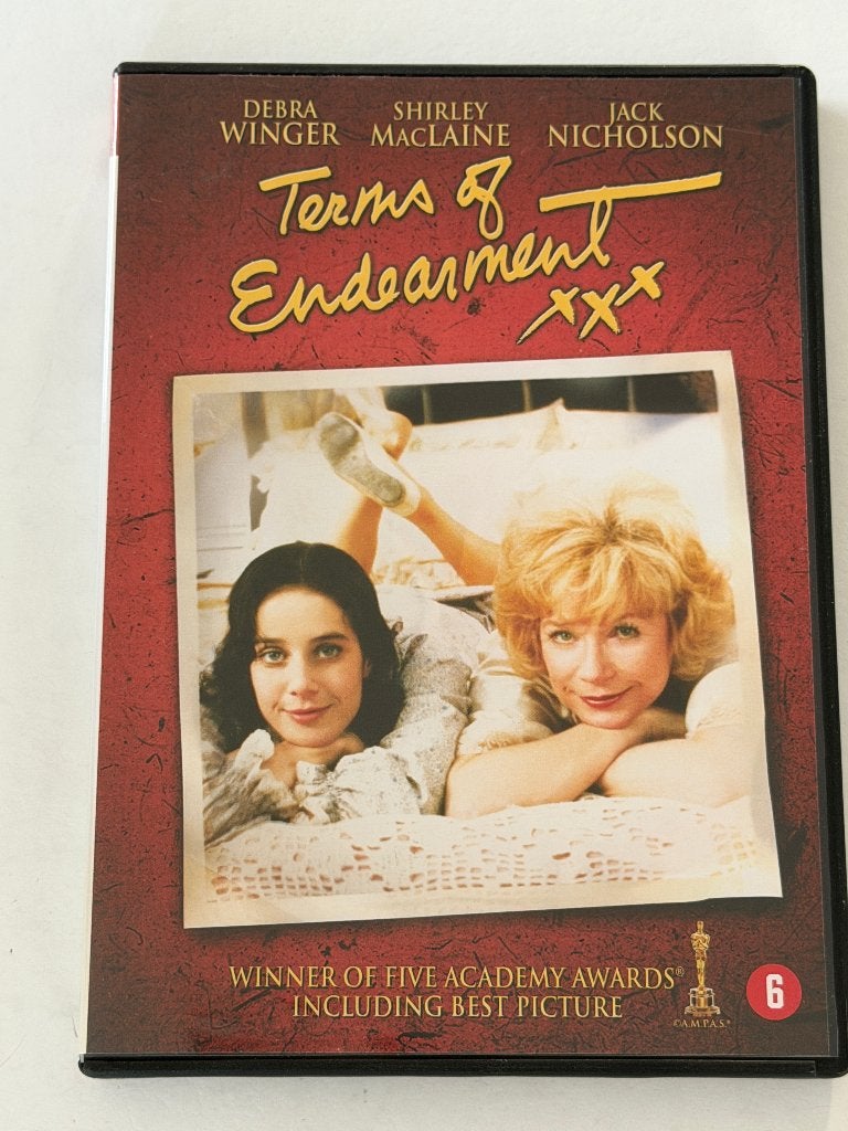 Terms Of Endearment (DVD) Jack Nicholson, Shirley MacLaine, Nederlands, Vanaf 6 jaar, Gebruikt, Engels