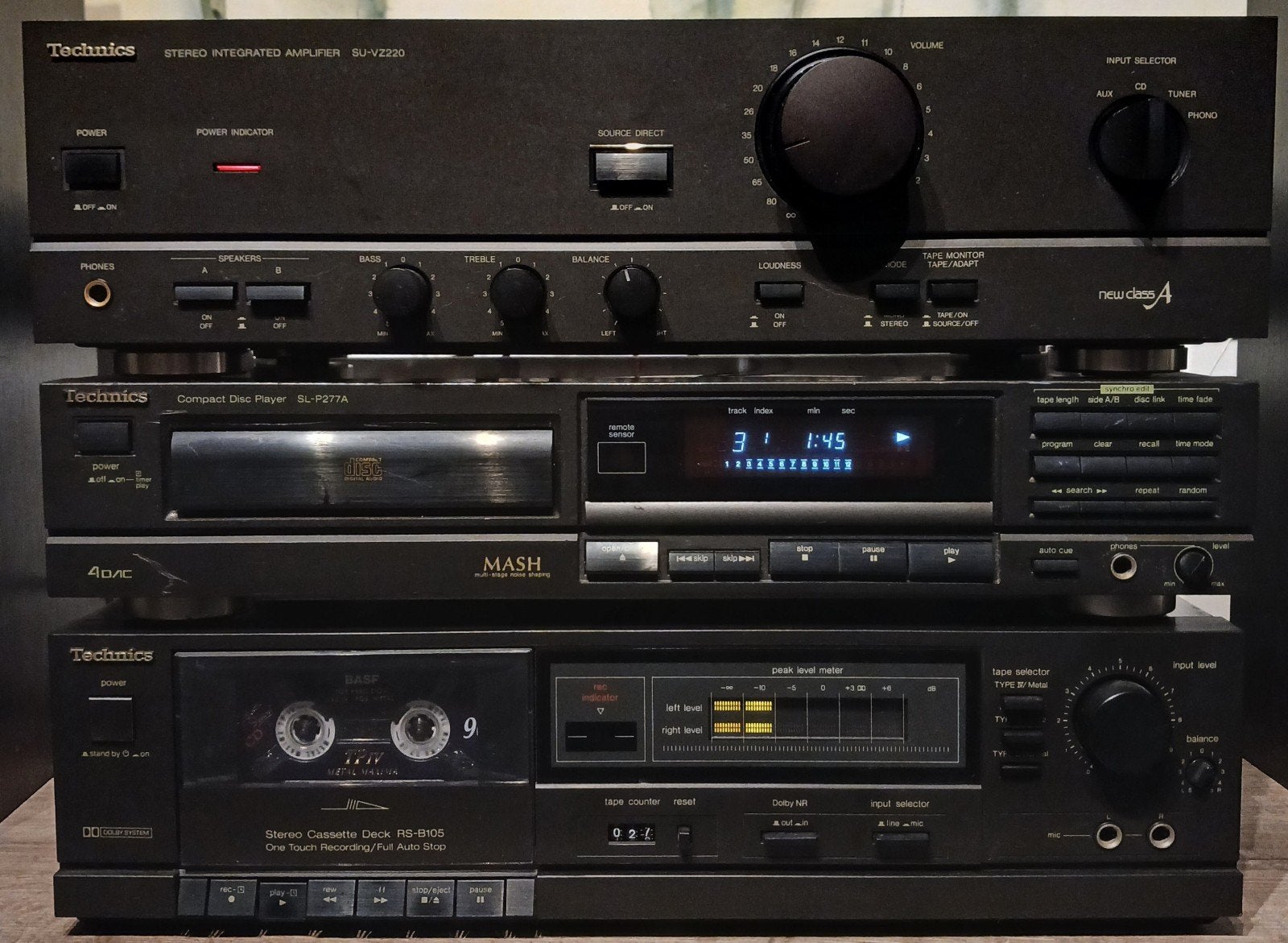 Technics HiFi Set – SU-VZ220 + SL-P277A + SL-P277A - perfect, Enlèvement