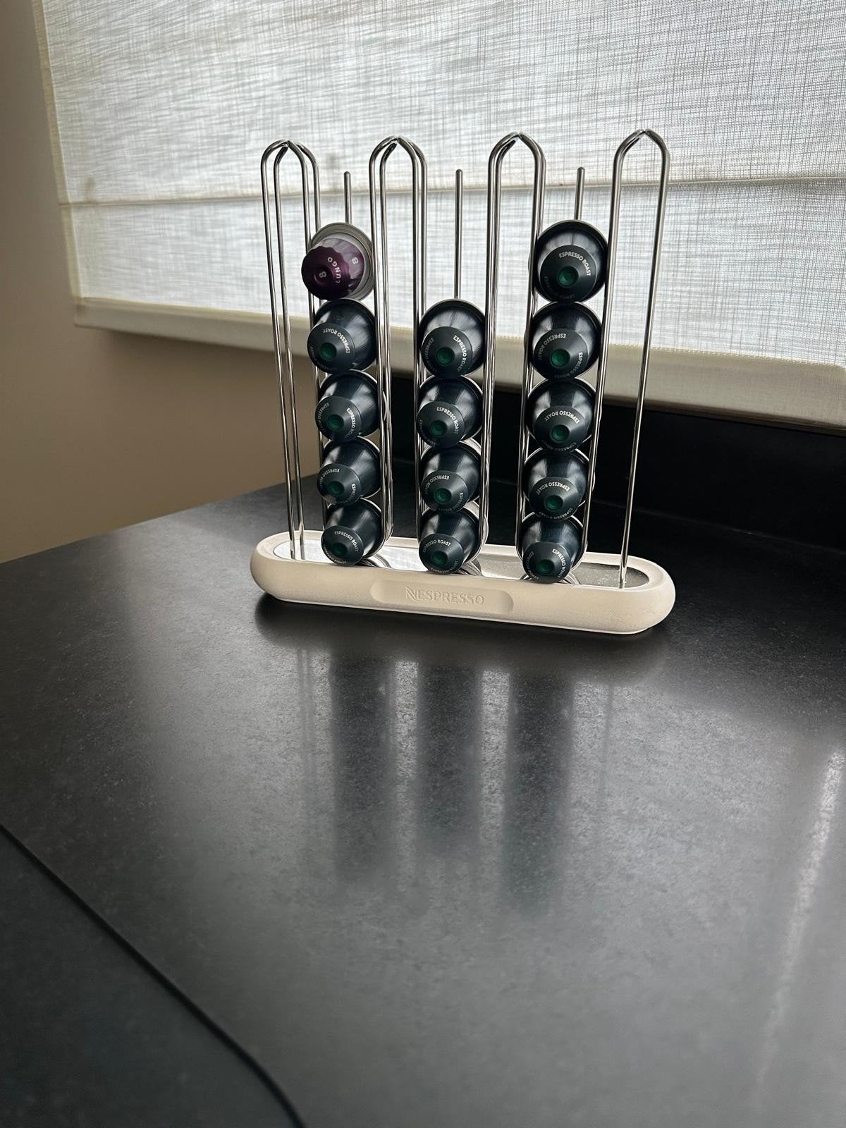 Capsulehouder Nespresso  in inox voor 36 capsules., Elektronische apparatuur, Koffiemachine-accessoires, Ophalen, Nespresso, Zo goed als nieuw