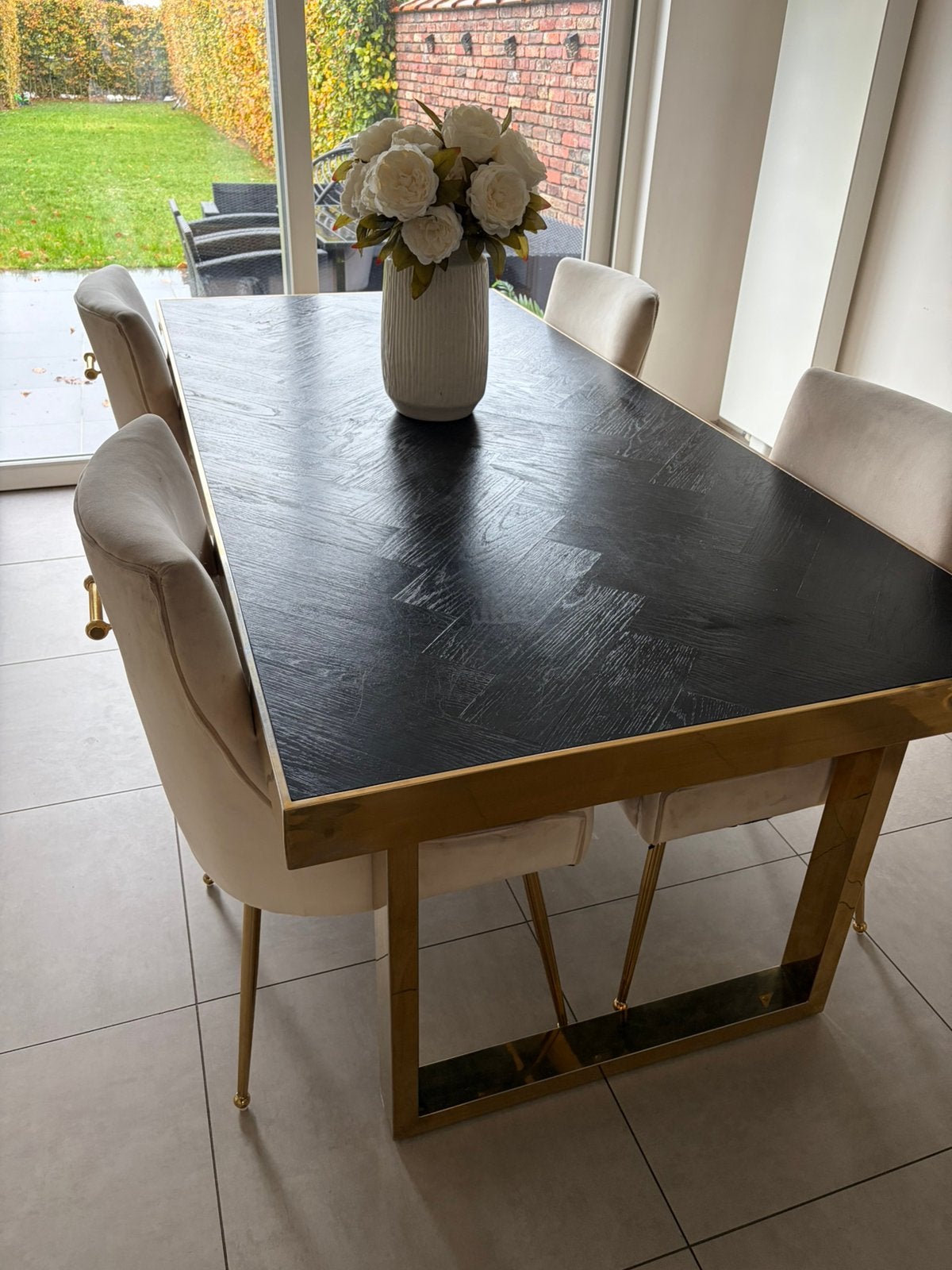 Table à manger avec chaises, Maison & Meubles, Enlèvement, Utilisé