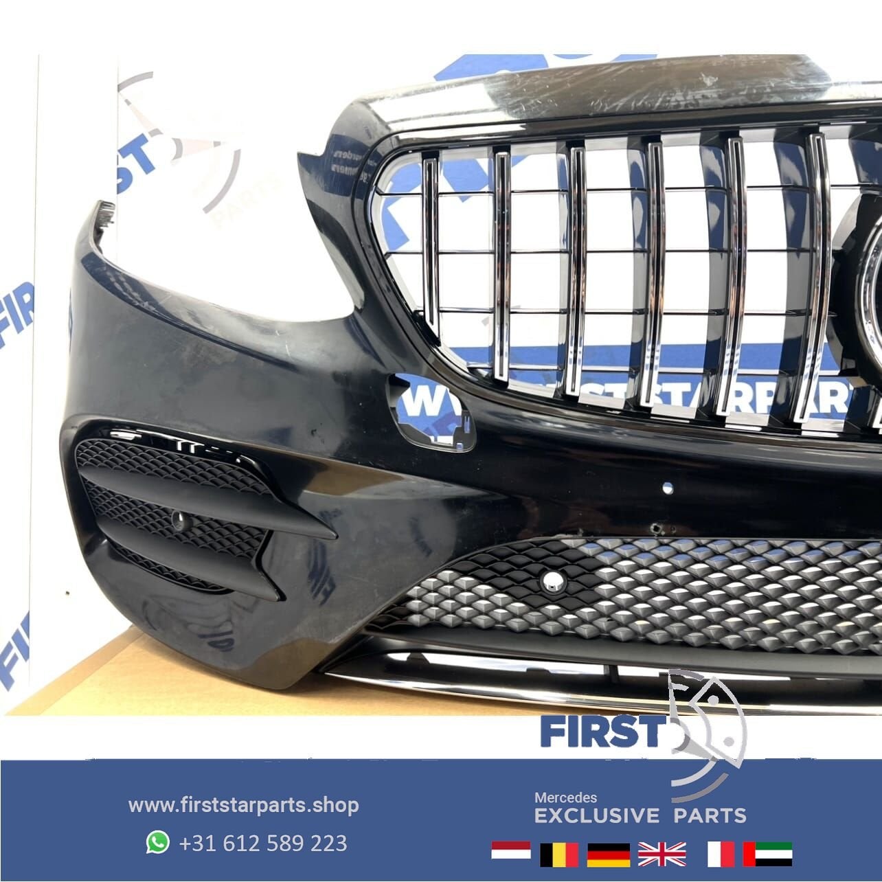 W213 BUMPER AMG E43 VOORBUMPER COMPLEET + GT GRIL Mercedes E, Utilisé, -, Avant, -