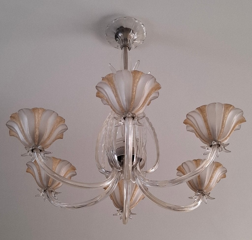 Elegante Murano kroonluchter, Ophalen