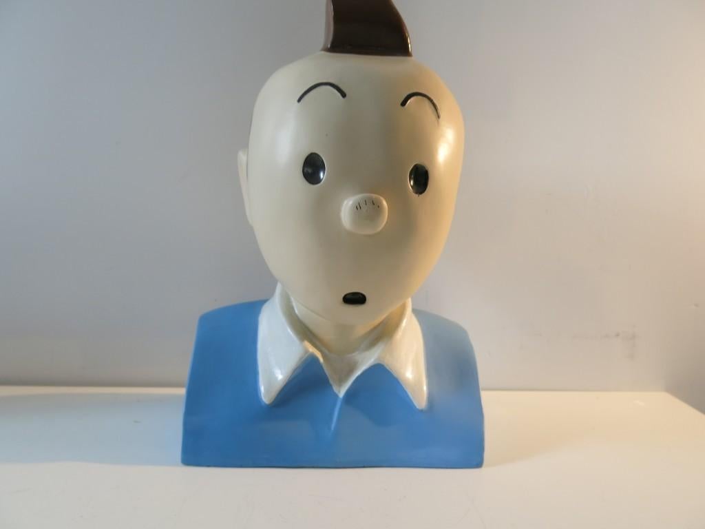 Kuifje Tintin Buste Polyester, Ophalen of Verzenden, Kuifje, Gebruikt