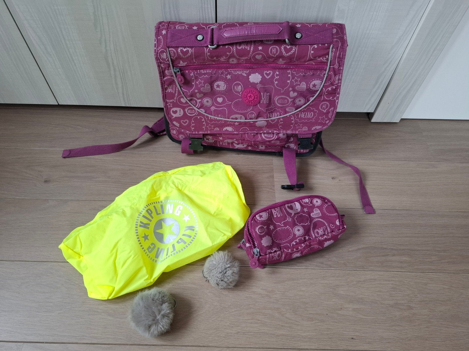 Kipling boekentas preppy + pennenzak + hoes, Bijoux, Sacs & Beauté, Sacs | Cartables, Enlèvement ou Envoi