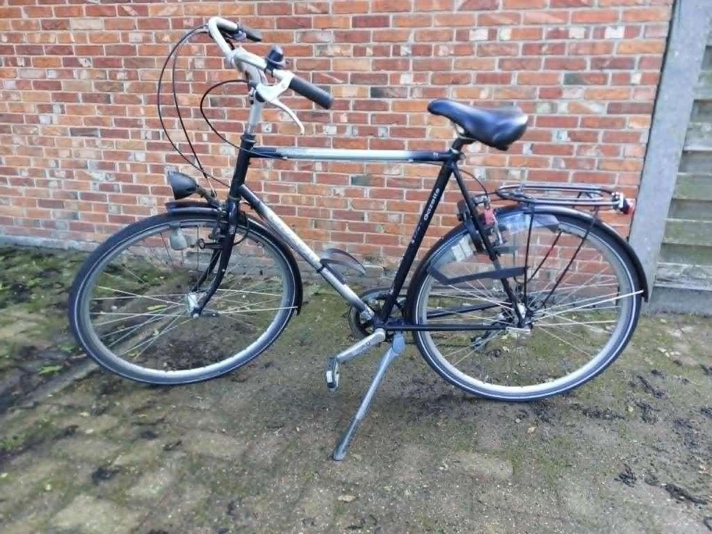 gazelle herenfiets maat 61, Fietsen en Brommers, Ophalen, Gebruikt, Velgrem, Versnellingen