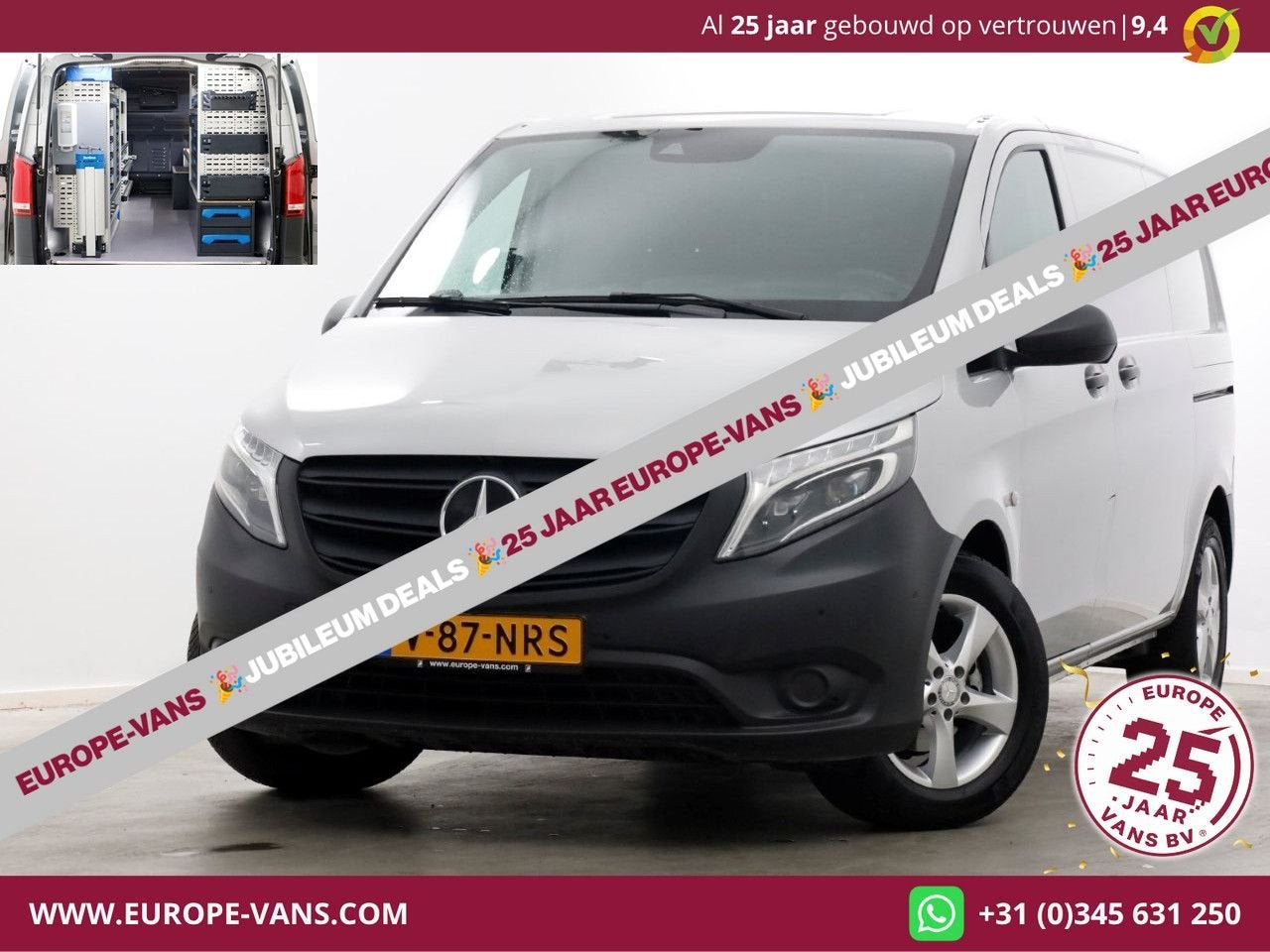 Mercedes-Benz Vito 114 CDI 136pk Compact 9G Automaat 2x Schu, Mercedes-Benz, Bedrijf, Diesel, Parkeersensor