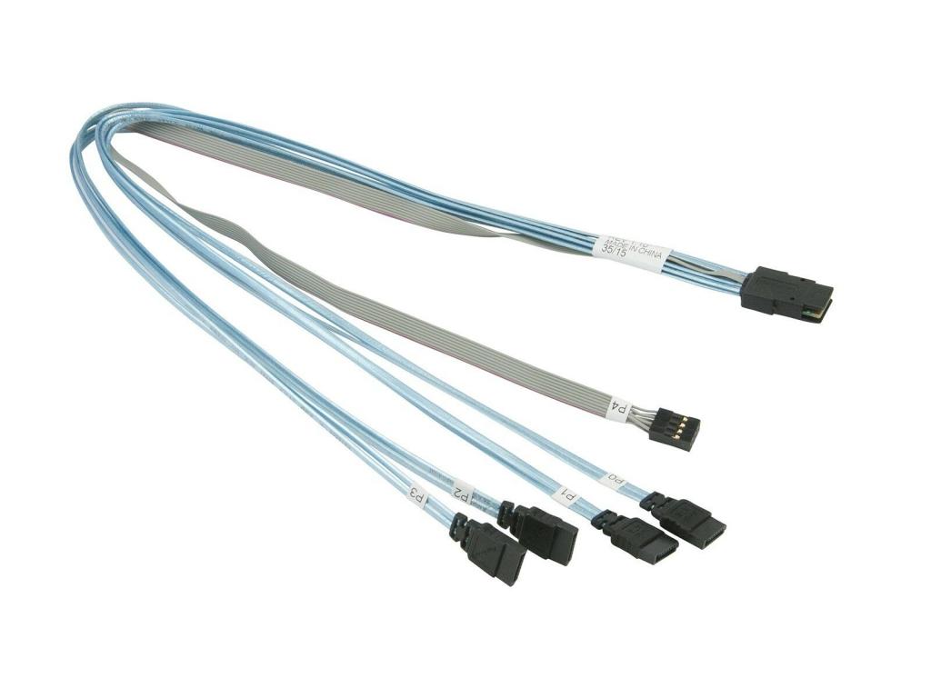 SuperMicro SFF-8087 to 4x SATA Harddrive cable CBL-0097L-02