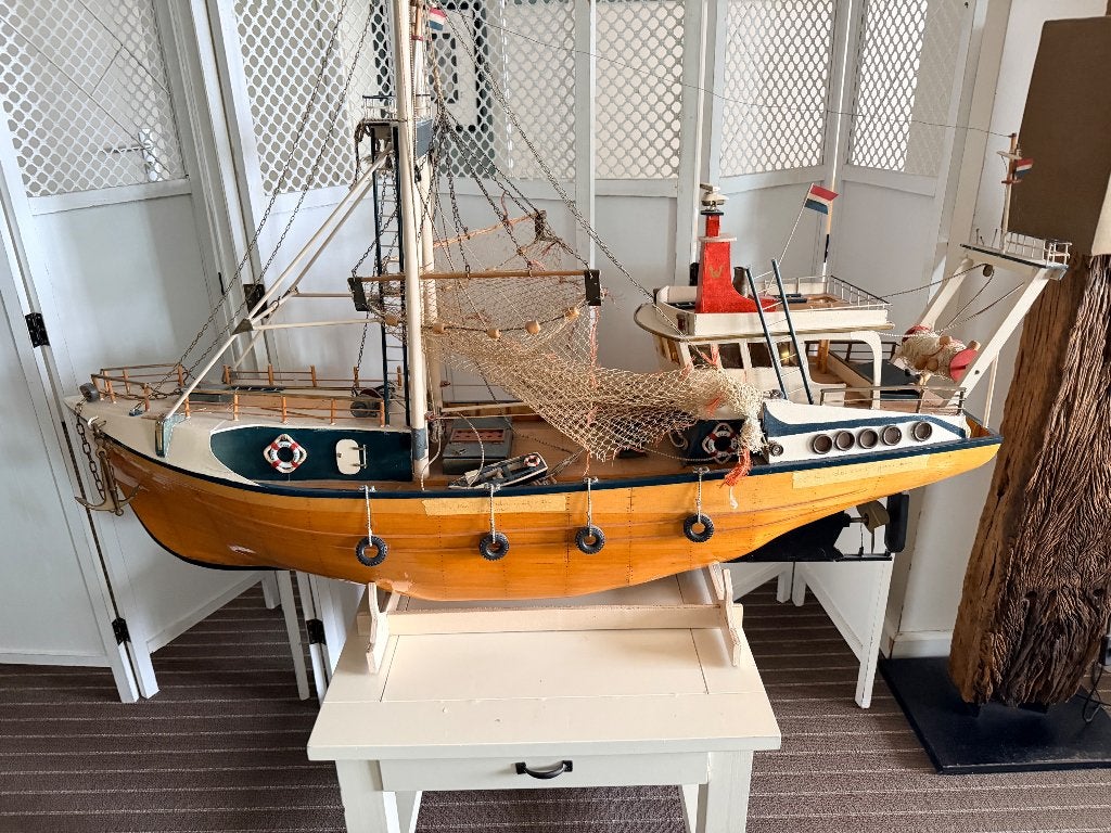 Vissersboot model, Ophalen, Gebruikt