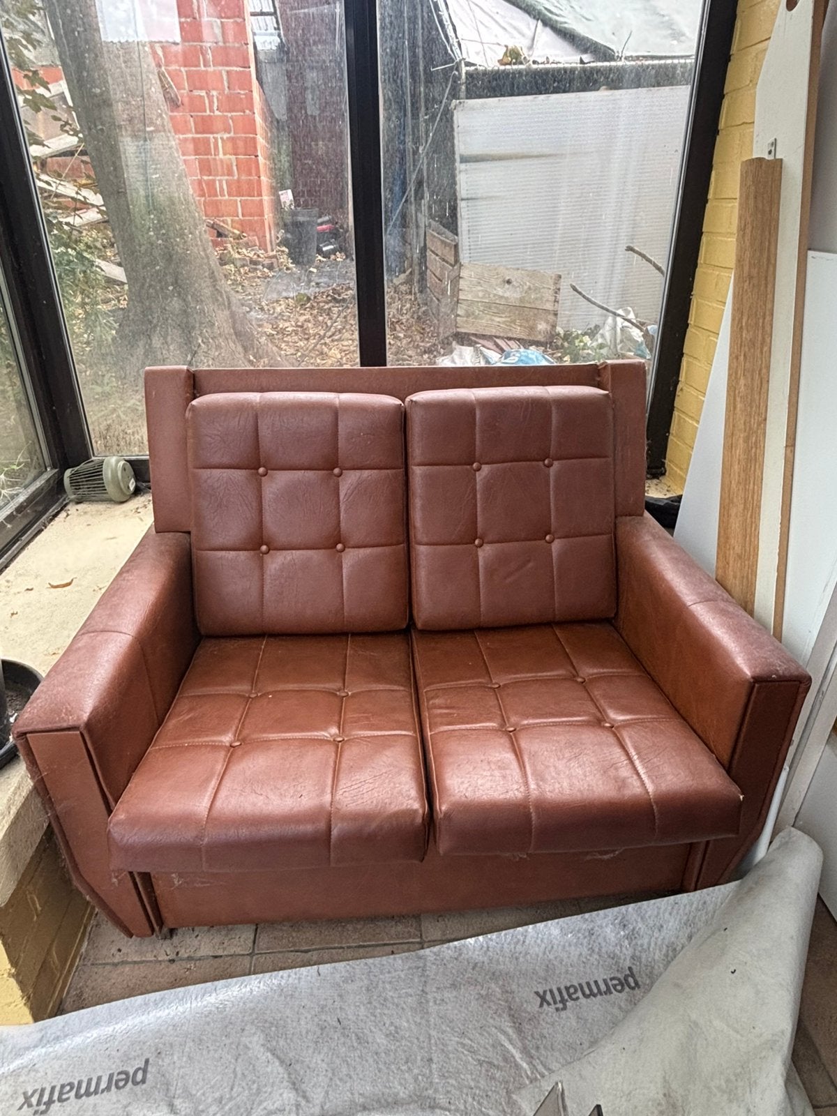 Gratis zetel(bed), 75 à 100 cm, Moins de 150 cm, Vintage, Banc droit