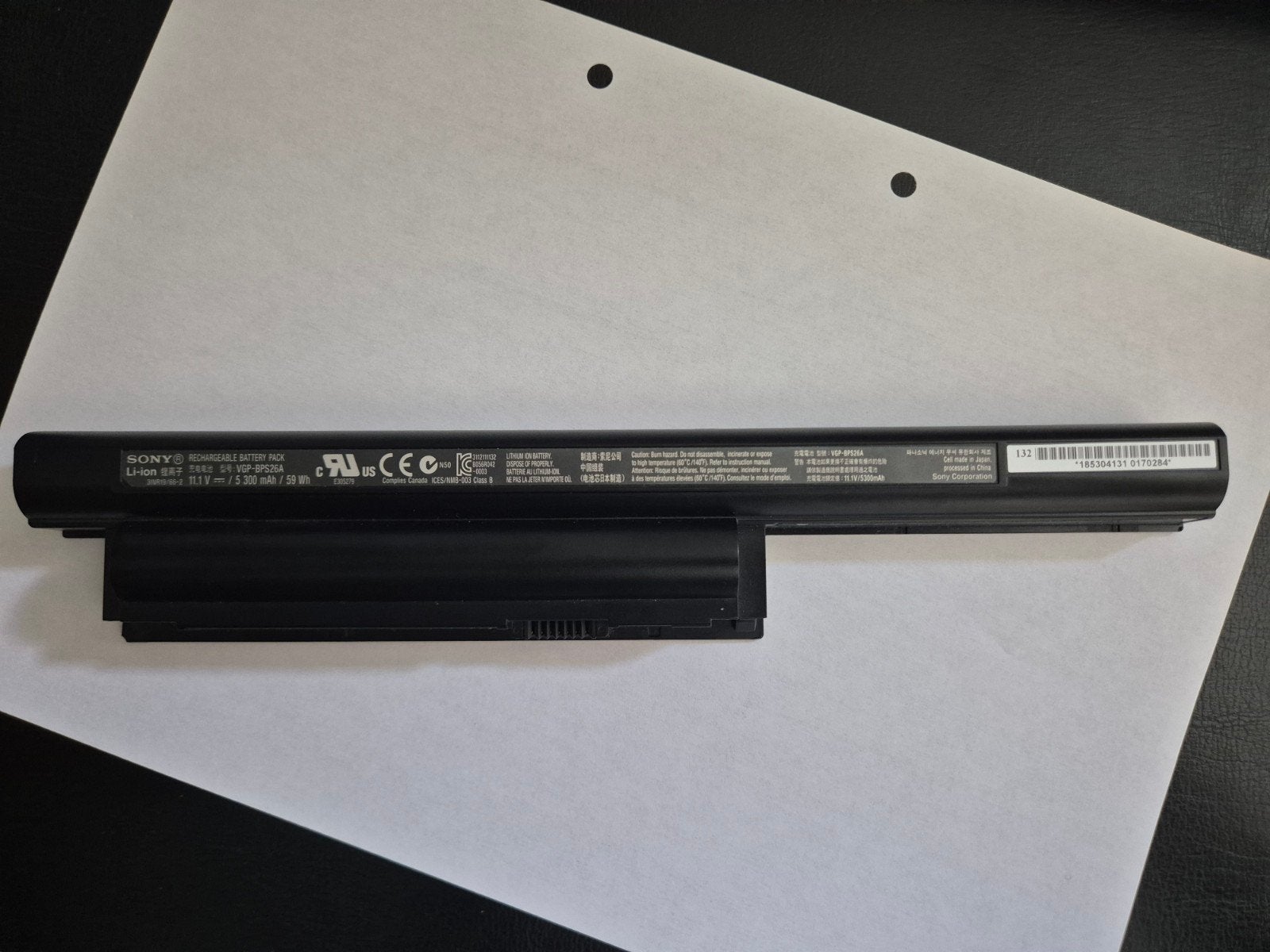 Originele Sony Vaio Accu / Batterij (VGP-BPS26A), Informatique & Logiciels, Accumulateurs & Batteries, Enlèvement, Utilisé