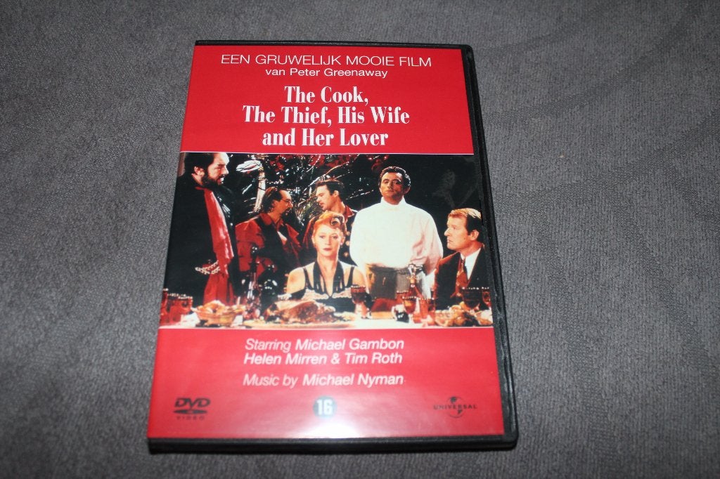 DVD The Cook The Thief His Wife and Her Lover, CD & DVD, DVD | Classiques, Enlèvement ou Envoi, Anglais, Drame, À partir de 16 ans