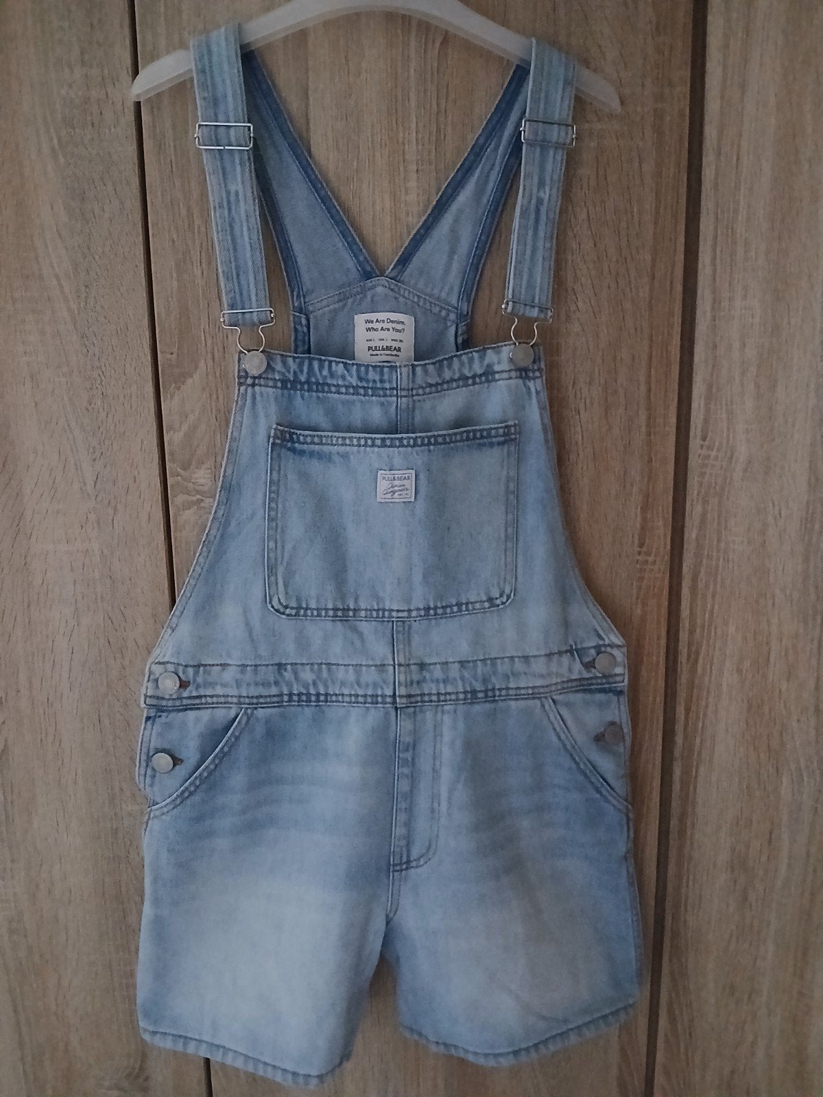Jumpsuite jeans pull&bear, Ophalen, Blauw, Maat 42/44 (L), Zo goed als nieuw