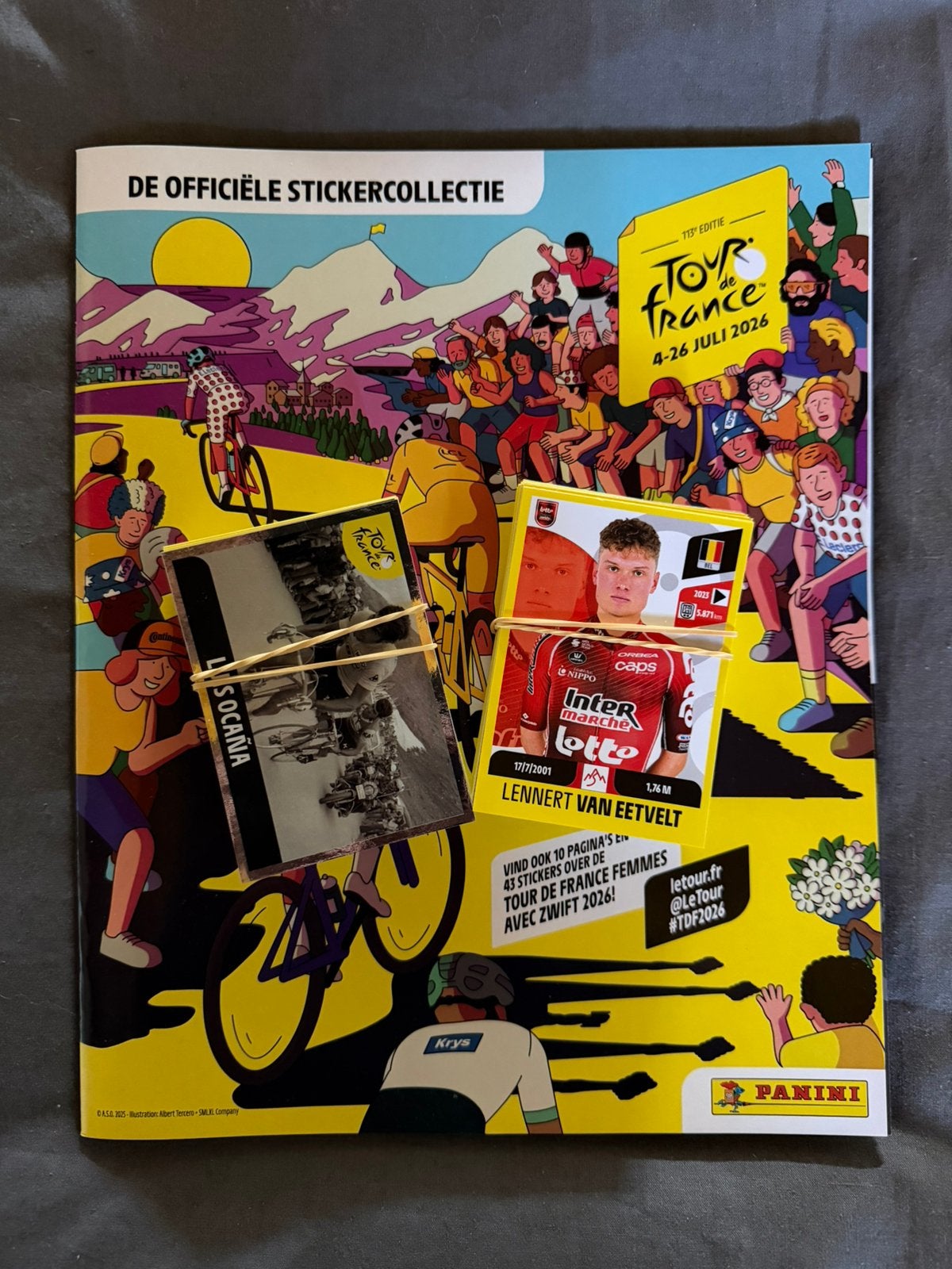 RUILEN: Panini Tour de France 2026, Hobby en Vrije tijd, Ophalen of Verzenden, Zo goed als nieuw, Meerdere stickers