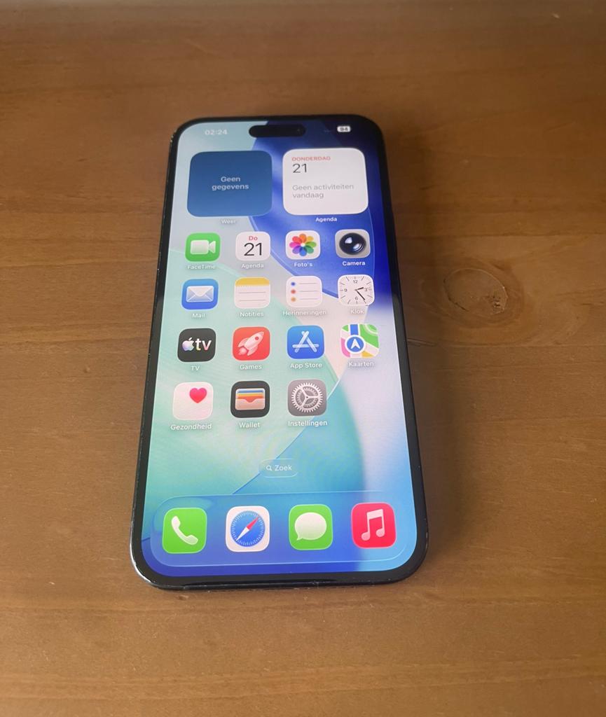 Nette Apple iPhone 15 Plus - 128GB - 90% - alles origineel, Telecommunicatie, 128 GB, Zwart, Ophalen of Verzenden, Zo goed als nieuw