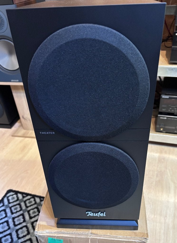 Teufel theater 500 luidsprekers, Audio, Tv en Foto, Luidsprekerboxen, 120 tot 150 watt, Zo goed als nieuw, Boekenplank luidspreker