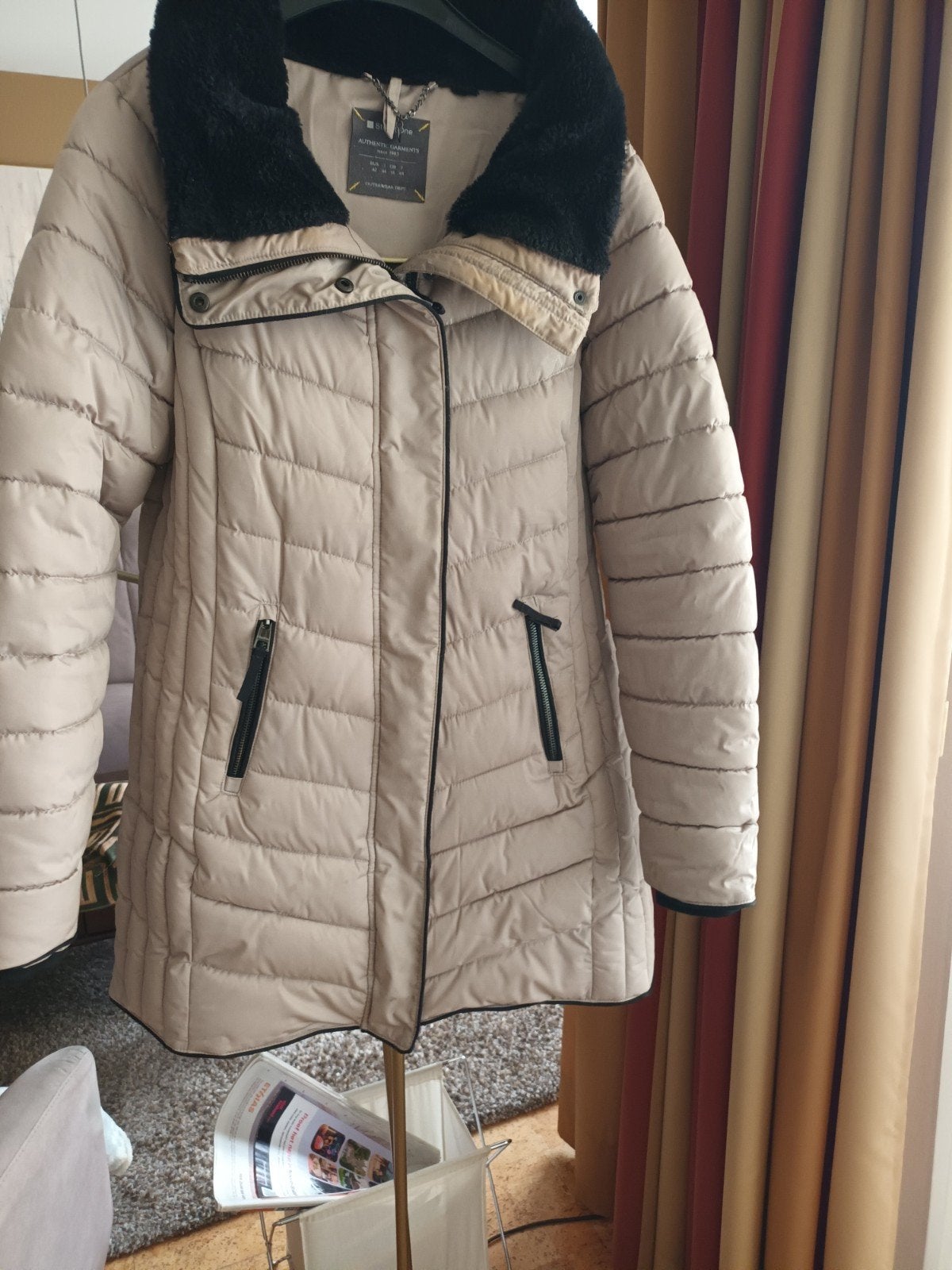 anorak d'hiver très chaud, Enlèvement ou Envoi, Taille 42/44 (L), Beige