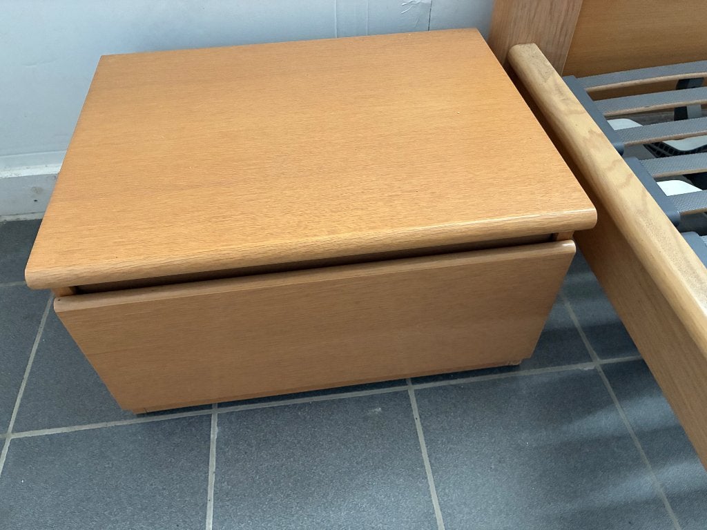 Tweepersoonsbed, Huis en Inrichting, Ophalen, Gebruikt, Bruin, Tweepersoons