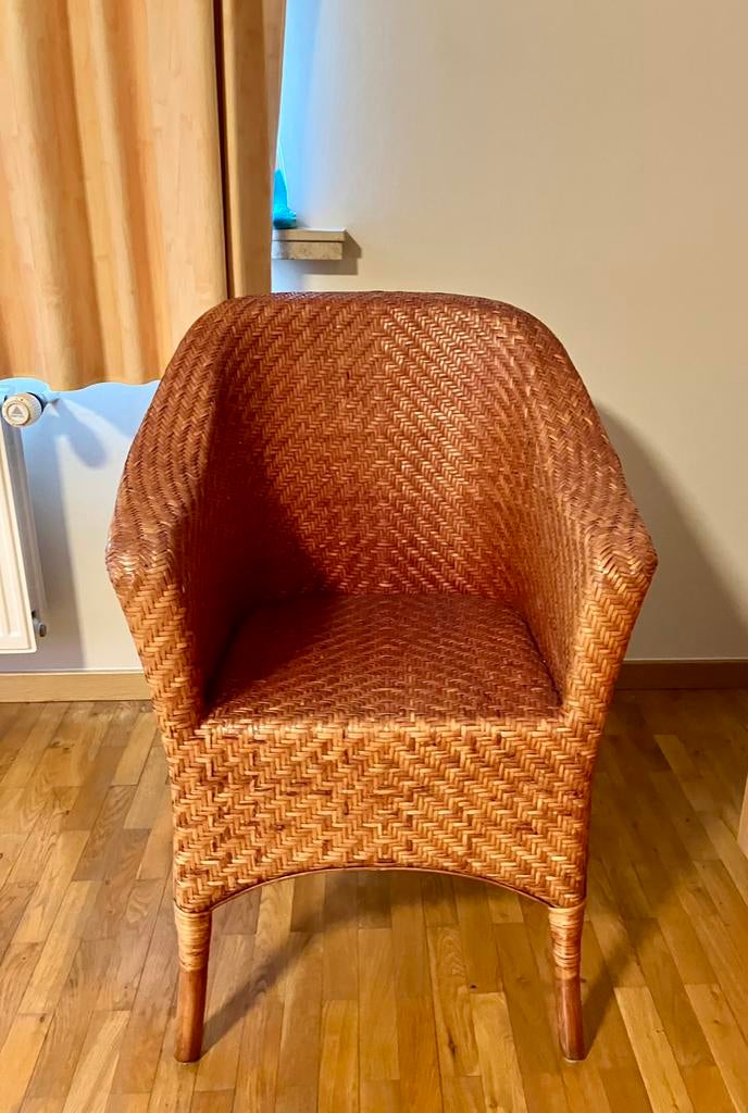 Rotan zetels, Huis en Inrichting, Ophalen, Gebruikt, Rood