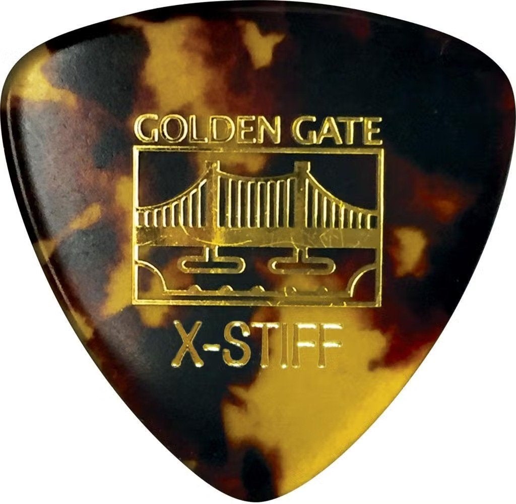 Golden Gate Triangle Tortoise plectrum X-Stiff 1.5 mm 12pack, Musique & Instruments, Enlèvement ou Envoi, Neuf, Guitare acoustique