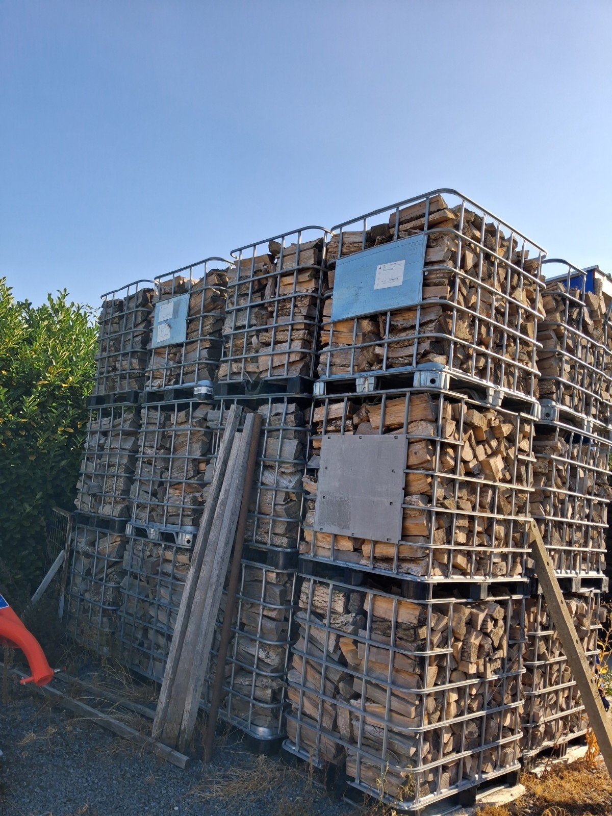Bois de chauffage sec, Enlèvement