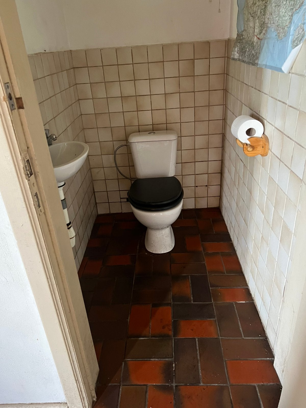 Oud bad, wc, lavabo, wastafel, spiegel, douchescherm, Bricolage & Construction, Sanitaire, Enlèvement, Utilisé, Lavabo