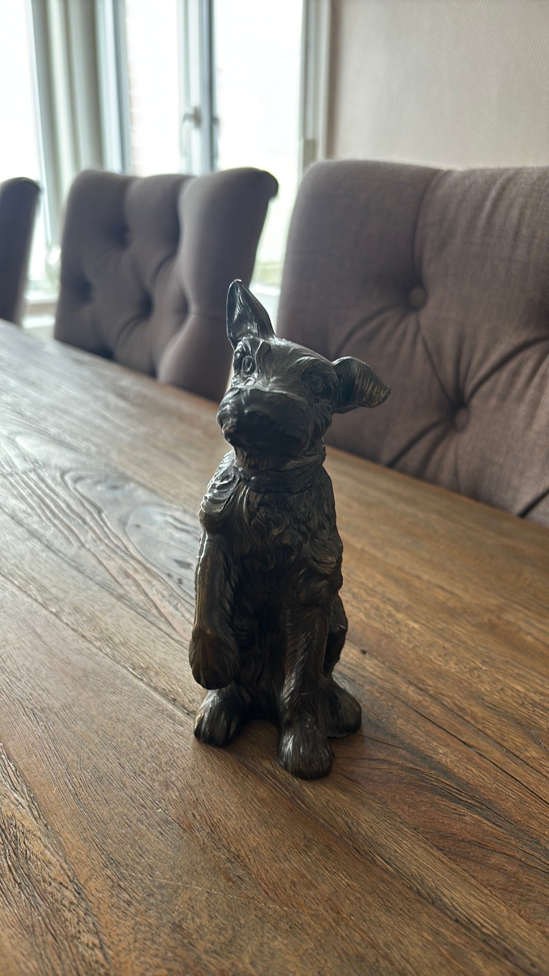 Metalen beeld hond, Maison & Meubles, Accessoires pour la Maison | Statues de Bouddha, Enlèvement, Comme neuf