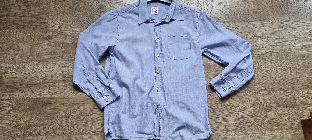 blauw hemd Bellerose maat 152, Overhemd of Blouse, Ophalen of Verzenden, Zo goed als nieuw, Jongen