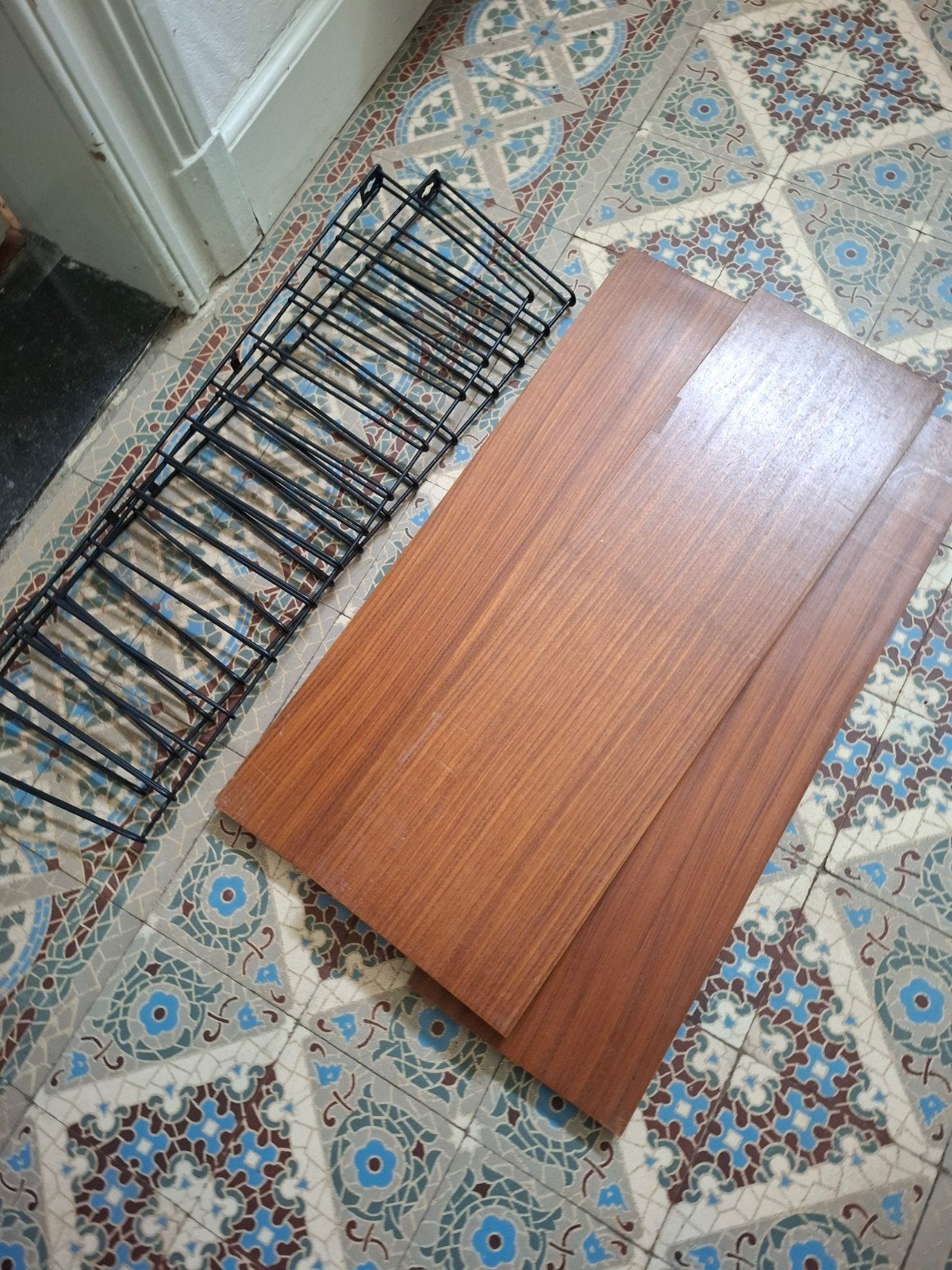 Vintage houten tomado rek, Verzamelen, Ophalen