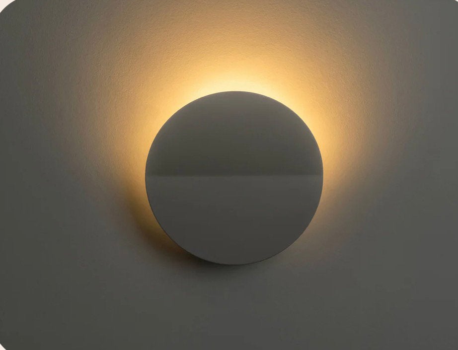 2x Houseof design LED wandlampen - zandkleur, Ophalen, Zo goed als nieuw, Warm wit