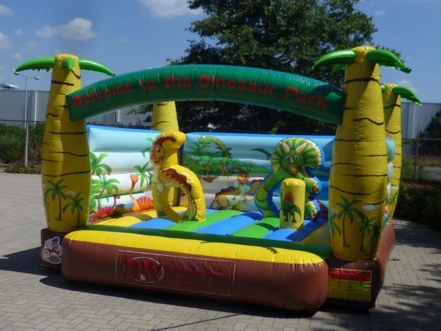 Springkasteel Dino actie 2 dagen voor prijs 1 dag !!!, Enlèvement, Comme neuf