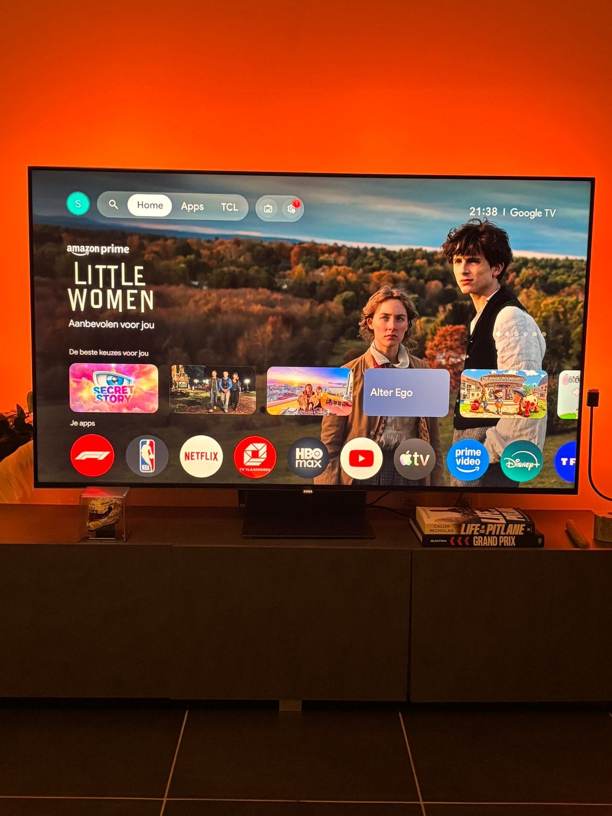 TCL QD Mini-LED 55C843 55”, Ophalen, Zo goed als nieuw