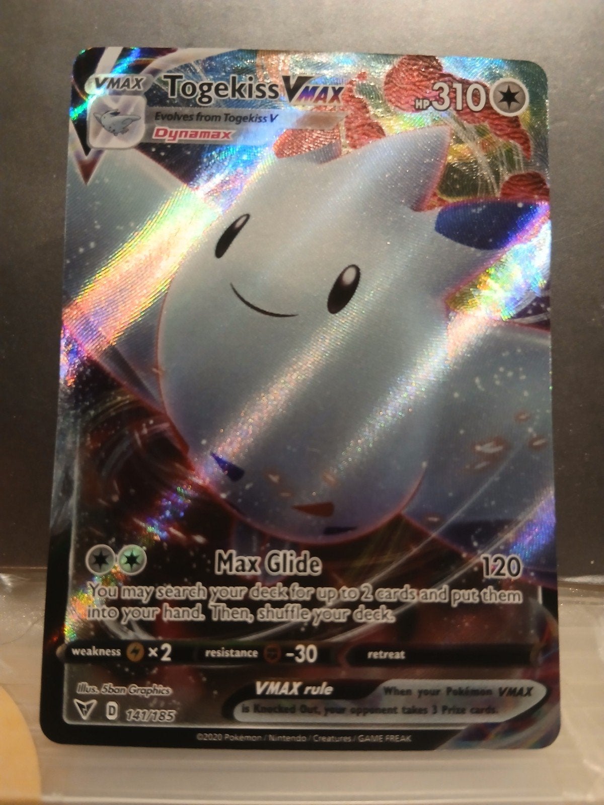 togekiss vmax 141 pokemon Vivid Voltage, Enlèvement ou Envoi, Neuf, Cartes en vrac, Foil