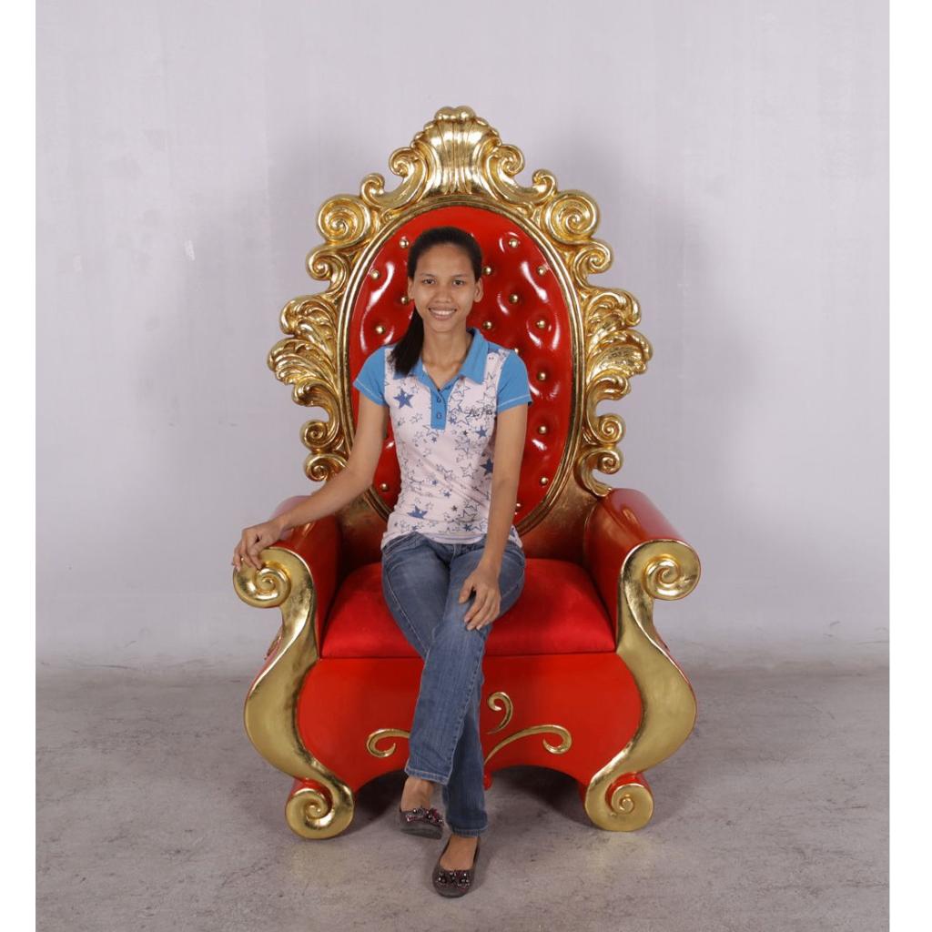 Santa’s Throne – Troon – Kerstman Hoogte 162 cm, Diversen, Kerst, Nieuw, Ophalen