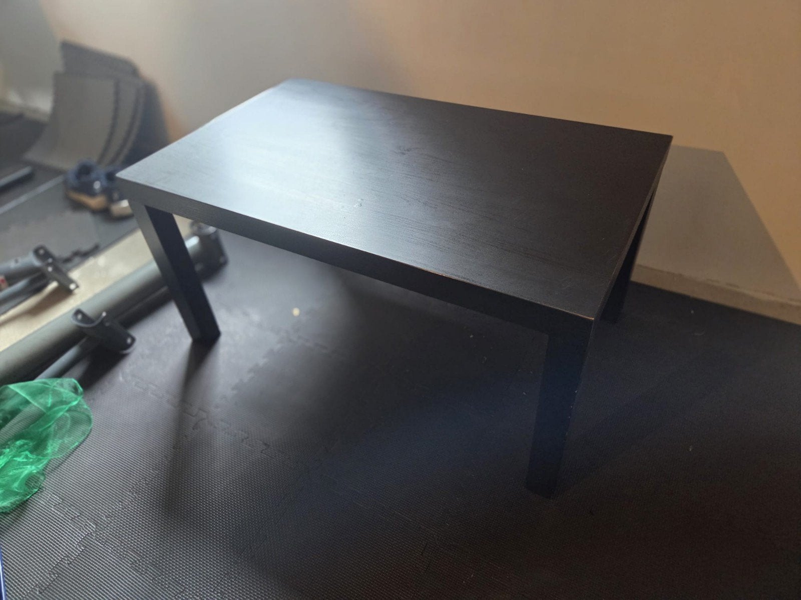 IKEA LACK zwarte salontafel - 90 x 55 cm, 50 à 100 cm, Enlèvement, Utilisé, 50 à 100 cm