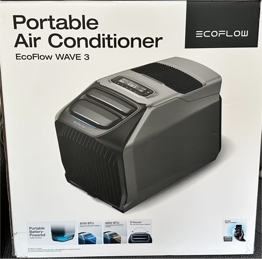 EcoFlow WAVE 3 – Draagbare airco & verwarming, Electroménager, Climatiseurs, Envoi, Comme neuf, Refroidissement et Déshumidification