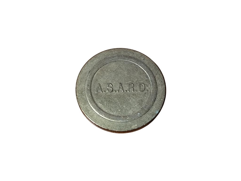 1 jeton séchoir de laverie A.S.A.R.D., Enlèvement