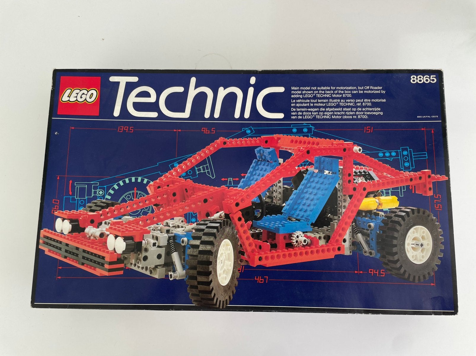 Lego 8865 Technic Test car, Ophalen, Lego, Zo goed als nieuw, Complete set
