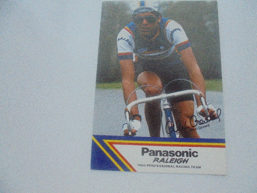 wielrenner-alexi grewal, Verzamelen, Foto's en Prenten, Verzenden, 1980 tot heden, Zo goed als nieuw, Foto