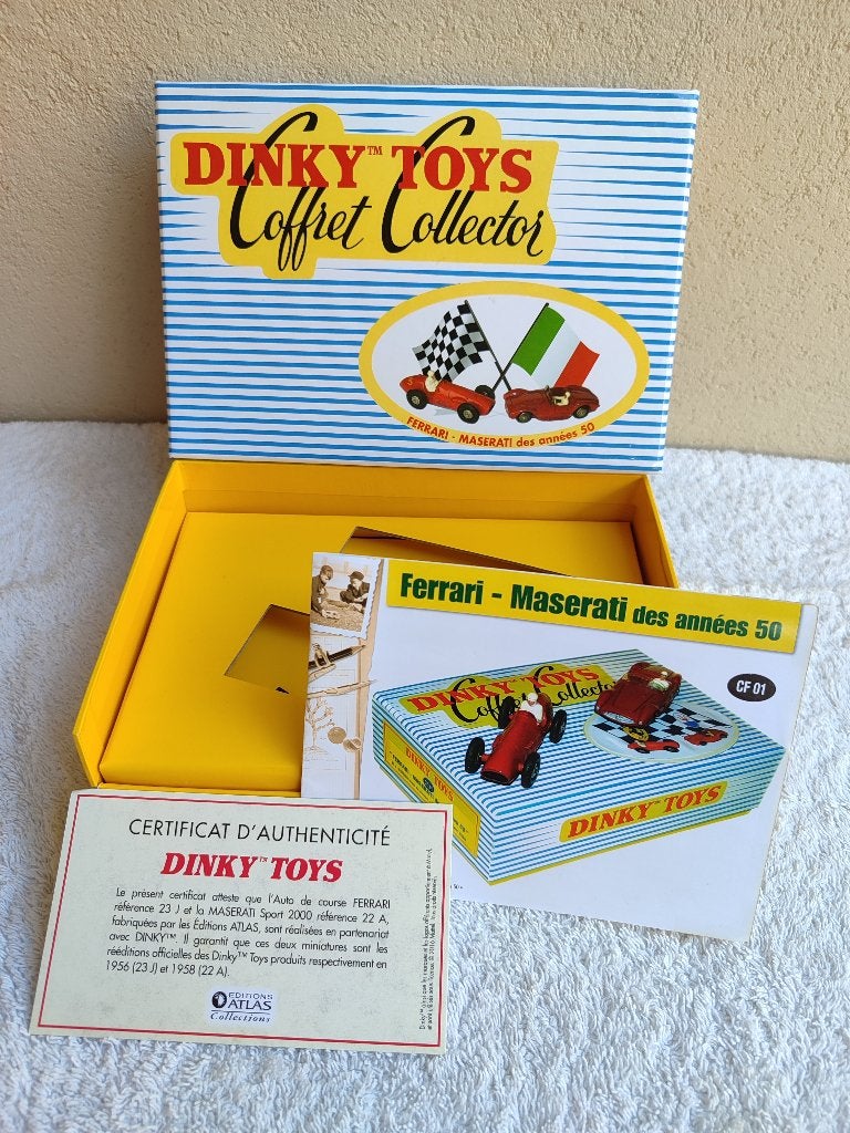 Dinky Atlas _ coffret collector  "vide" Ferarri-Maserati, Enlèvement ou Envoi, Neuf, Voiture, Dinky Toys