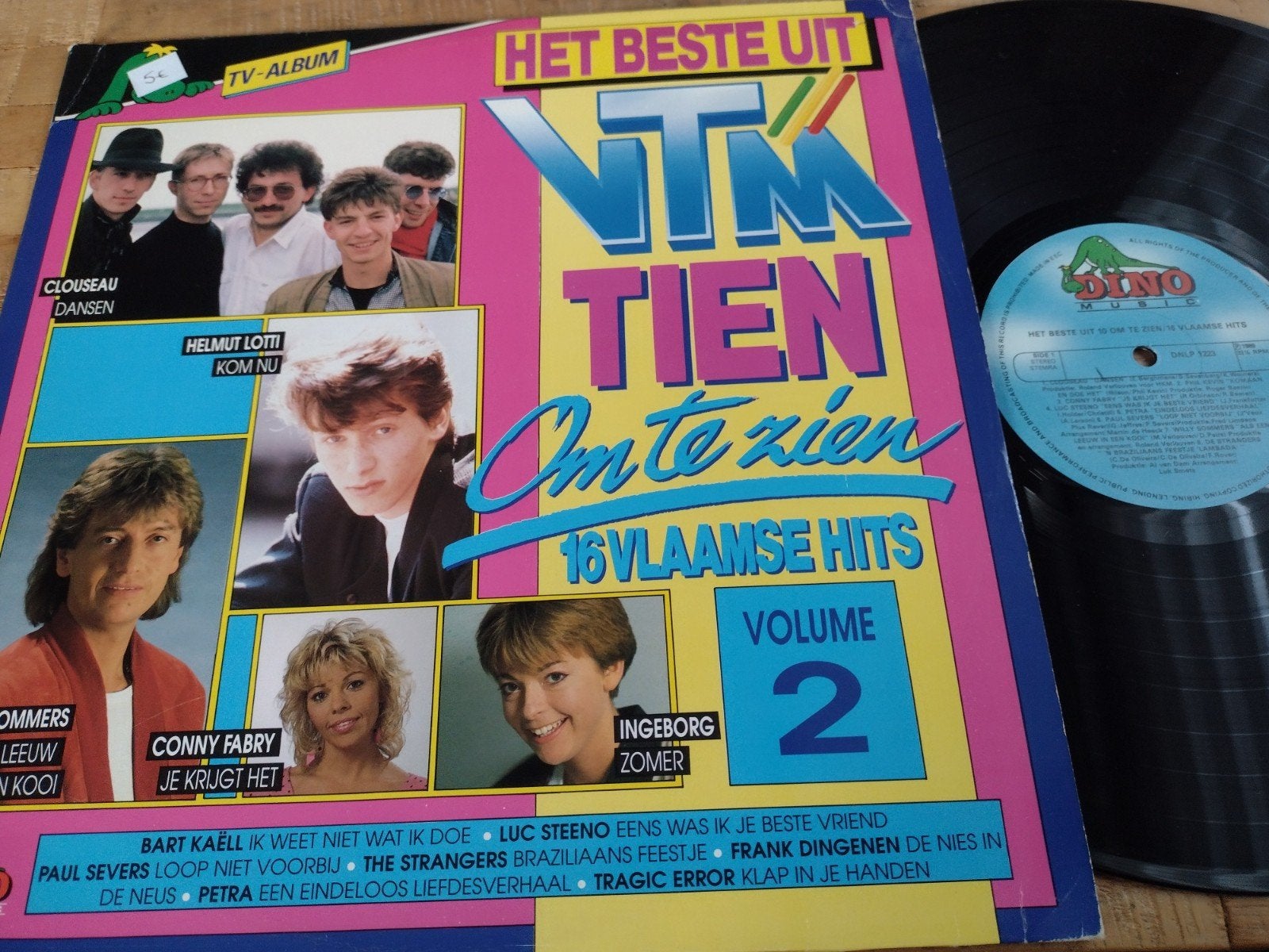 LP VTM TIEN OM TE ZIEN 2 (CLOUSEAU-INGEBORG-FRANK DINGENEN), CD & DVD, Vinyles | Néerlandophone, Utilisé, Housse de protection extérieure